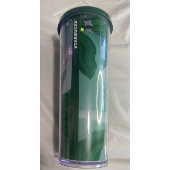 Starbucks Rare 2020 For Life Plastic Green Star Tumbler-‎ Never Used-No Straw